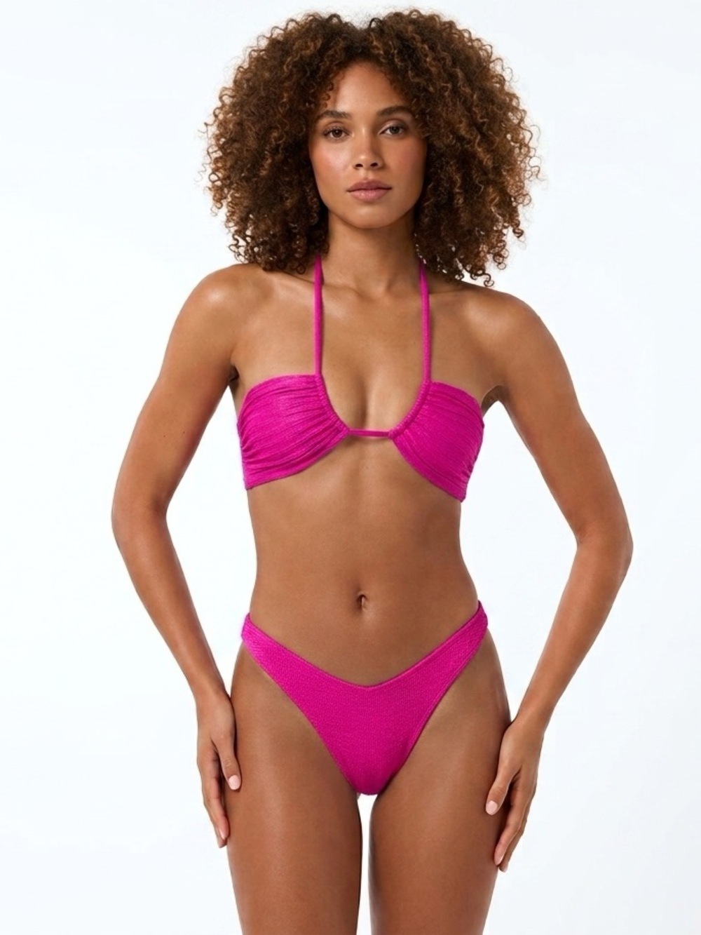 L*Space Bikini Set Dawn Convertible Top & Cabana Bitsy Bottom Large Resortwear